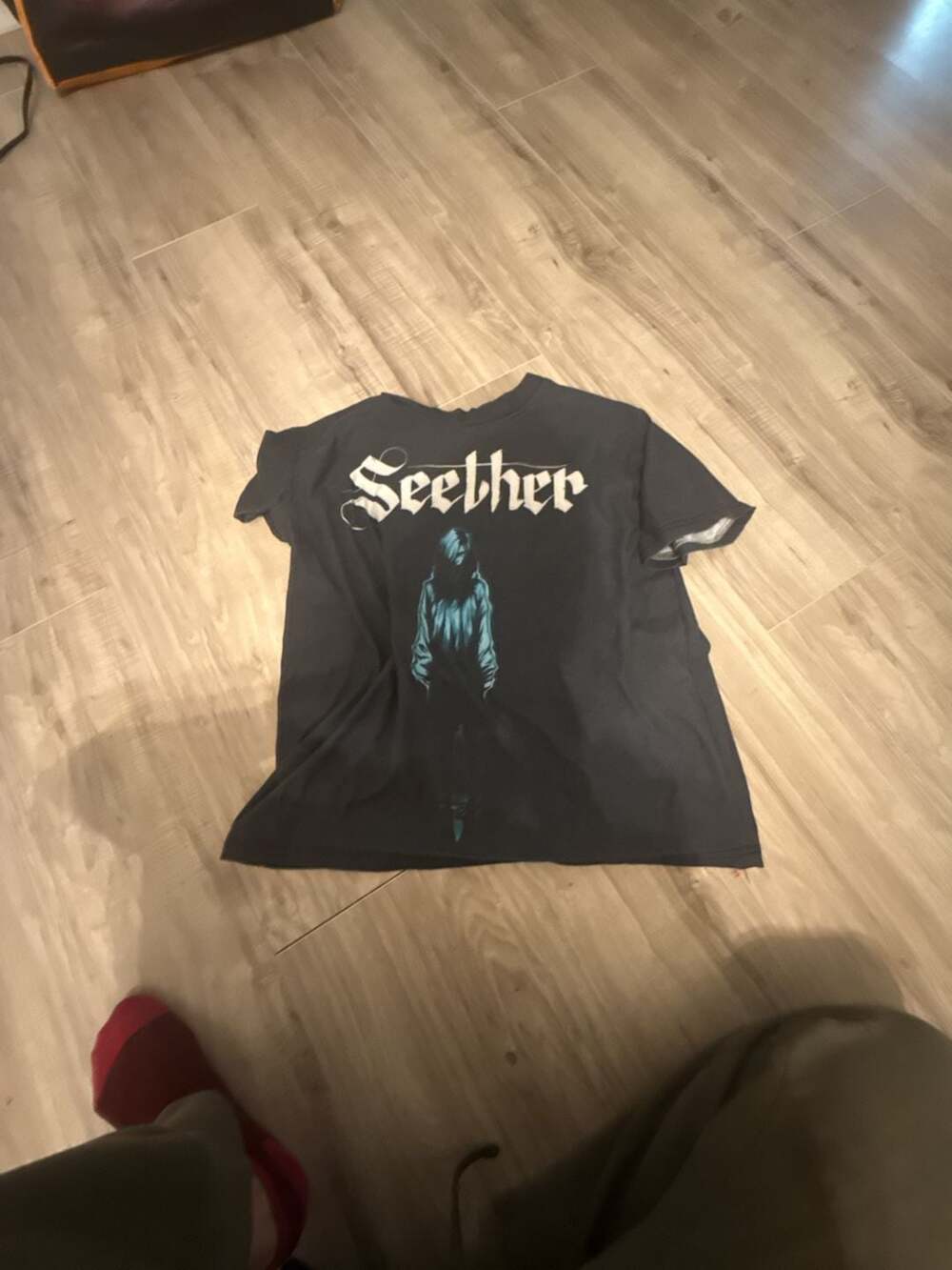 Seether Surface Water Tee Size XL Tour Graphic Band T-Shirt Black
